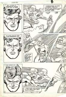 Carmine Infantino and Frank McLaughlin - The Flash #345, page 6 and 7 Original Art (DC, 1985). Kid Flash continues -