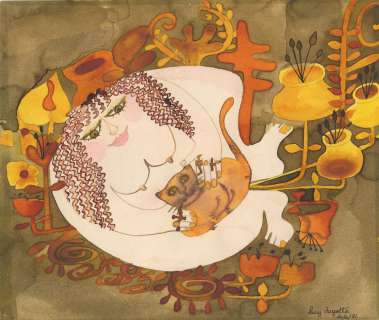 Degotte (Lucy) | Illustration Ã  l’aquarelle représentant une… | Millon