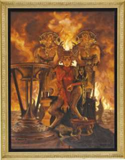 Stephen Hickman - "Magus Rex" Paperback Cover Painting Original Art (Tor, 1983). Take a trip into the -