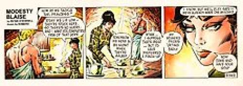 Enric Badia Romero - 1 Original drawing - Modesty Blaise - strip #8362 | Catawiki