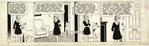 Harold Gray - Little Orphan Annie Daily Comic Strip Original Art, dated 12-12-42 (Chicago Tribune, 1942).  -