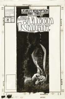 Bill Sienkiewicz - Marc Spector: Moon Knight #28 Cover Original Art (Marvel, 1991).  Bill Sienkiewicz’s - | Heritage