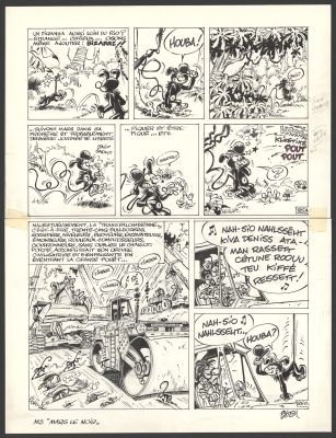 Batem | Le Marsupilami - Mars le noir (T.3) - Planche originale n°25 | Daniel Maghen