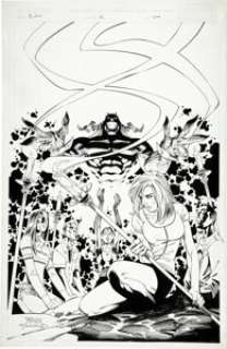 Randy Green - Buffy, the Vampire Slayer #12 Cover Original Art (Dark Horse, 1999).  The new girl in -
