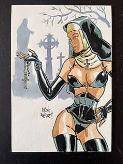 Meynet, Félix - 1 Original colour drawing - Gothique | Catawiki