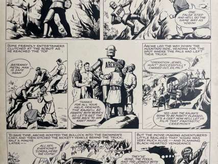 Kearon, Ted - 1 Original page - Robot Archie - Bodyguard To The Menaced Rajan - 1968 | Catawiki