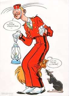 Severin, Al | Severin, Al - 1 Original colour drawing - Spirou - La crypte - 2013 | Catawiki