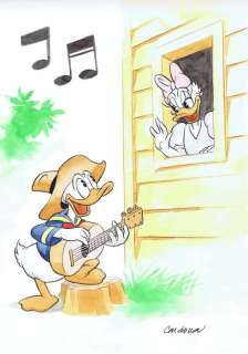 Cardona - 1 Watercolour - Donald Duck | Catawiki