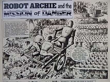 Kearon, Edward - 1 Original page - Archie de man van staal - Archie and the Mission of Danger - 1967 | Catawiki