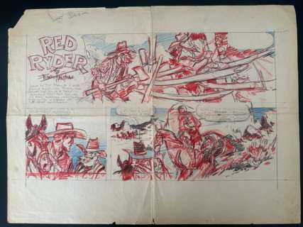 Harman, Fred - 1 Original preliminary page - Red Ryder | Catawiki