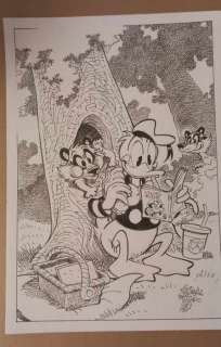 Alessandro Gottardo - 1 Original drawing - Donald Duck - "Merenda sull’erba" - 2023 | Catawiki