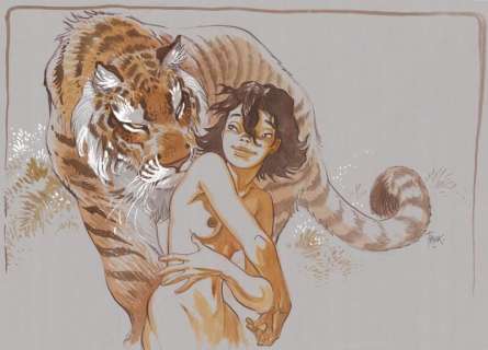 Frank. Illustration originale Manon | BDEnchères