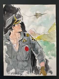 Weinberg, Albert - 1 Original colour drawing - Dan Cooper | Catawiki