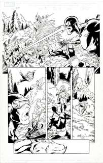 Ron Lim - X-Men Forever #7 P 6 (Cyclops, Storm, Cosair, Ch‘od, Hepzibah, And Lockheed the Dragon)