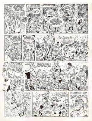 Raymond Reding | Eric Castel, Les cinq premières minutes, planche originale à l’encre de chine. | Septimus
