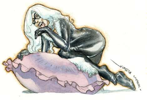 Bleda, Sergio - 1 Peinture originale - Catwoman - Hand Signed | Catawiki