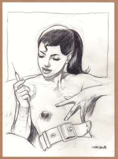 Liberatore, Tanino - 1 Original drawing - Femme à la ceinture | Catawiki