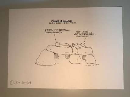 Van Tol, Jean-Marc - 1 Original drawing - Fokke & Sukke - Hunebed - 2007 | Catawiki