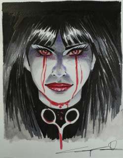 Candita, Giuseppe - 1 Original colour drawing - Dylan Dog - Mater Morby tribute - 2024 | Catawiki