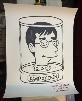 Matt Groening Signed Futurama David X. Cohen Original Ink Drawing 2026 - 24x18 | eBay US