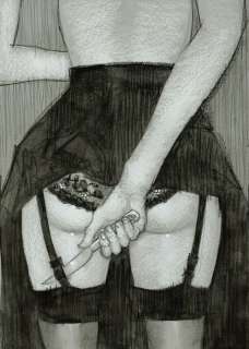 Bleda, Sergio - 1 Original drawing - Temptation (Back View) | Catawiki