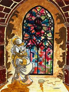 Julian Jordan - 1 Original colour drawing - Scrooge McDuck - "The Ambush" | Catawiki