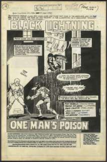 Trevor Von Eeden - BLACK LIGHTNING (1977-78) #6 Splash Page