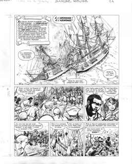 Planche originale Page 1 Tome 30 Barbe Rouge L‘or et la gloire par Christian Gaty