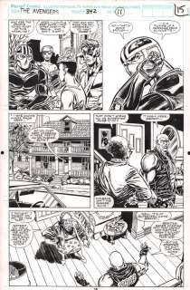 Steve Epting, Tom Palmer - Avengers #342 P.15 - New Warriors, Firestar, Namorita, Rage - Signed on Back - 1991