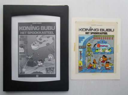 Schats, Gilbert - 42 Page originale + couverture originale + couleur originale - Koning Bubu 3 - Het spookkastel | Catawiki