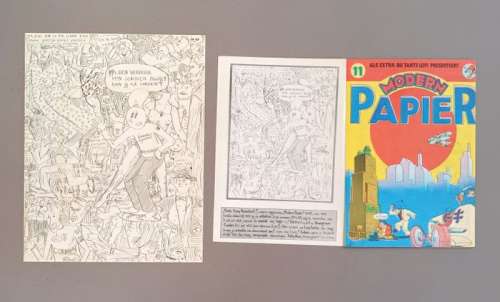 Klashorst, Peter - 1 Original drawing - Tante Leny Papiert Modern ! #13 - 1973 | Catawiki