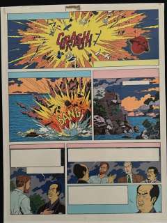 Studio Jacobs - 1 Couleur bleue + film noir - Blake & Mortimer - Les 3 formules du prof Sato - 1990 | Catawiki