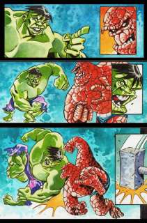 Caracuzzo, Giancarlo - 1 Acrylic - Hulk - Hulk vs La Cosa, Acrilico - 2011 | Catawiki