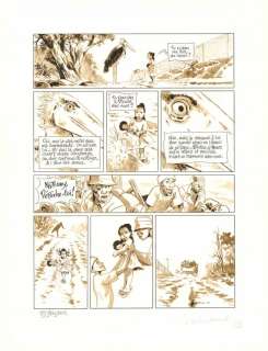 Jean Denis Pendanx - Planche originale n°127, rustine en case 6 - L‘?il du marabout