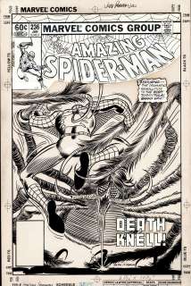 John Romita Jr. Frank Giacoia - Amazing Spider-Man #236 Cover (Spider-Man Battles the Tarantula Who Dies in This Very Issue!) 1982