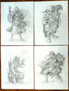 Pontet, Cyril - 4 Original drawing - Einherjar - Personnages Vikings - 2019 | Catawiki