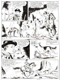 Marcello, Carlo Raffaele - 4 Original page - Rin Tin Tin et Rusty #23 - "La Loi des Mohaves" - 1961 | Catawiki