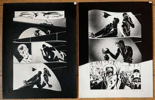 Cadelo, Silvio - 2 Original page - Envie de chien T2 - Deux mouches blanches - 1998 | Catawiki