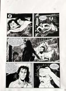 PASQUALE FRISENDA - Original page for Magico Vento n. 8. Cm. 25x34,5. Ink. Mint. Code 9407.