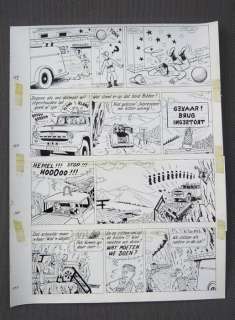 Pom - 1 Original page - Piet Pienter en Bert Bibber - Buldaarse Rhapsodie - 1958 | Catawiki