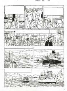 Gilles CHAILLET - Planche originale page 14 Tome 13 Lefranc Le vol du Spirit