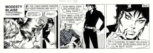 Romero, Enric Badia - 1 Original page - Modesty Blaise - strip #7840 - The young mistress - 1992 | Catawiki