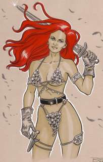 Elisabetta Barletta - 1 Original drawing - Red Sonja - 2025 | Catawiki
