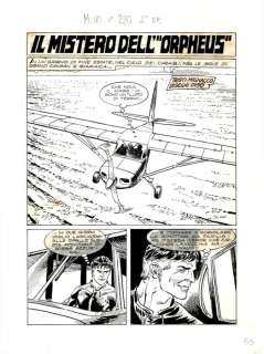 Diso, Roberto - 1 Original page - Mister No #220-Full Title Page - "il mistero dell’Orpheus" - 1993 | Catawiki