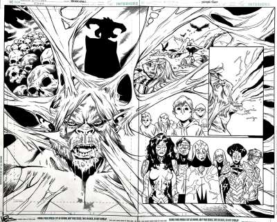 Brent Peeples - Titans #31 P 14-15 Dps (Sold Live on ‘Dueling Dealers of Comic Art #141 Podcast on 11-15-2023 Watch It Here!