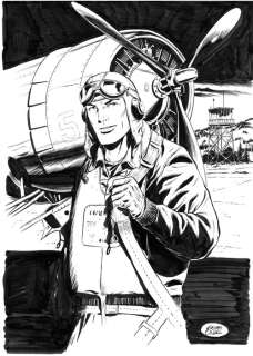 De Luca, Giuseppe - 1 Original cover - Buck Danny - variant | Catawiki