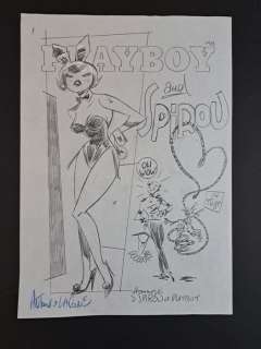 Lapone, Antonio - 1 Original drawing - Playboy and Spirou | Catawiki