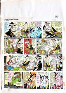 JACOVITTI - Original page for Cocco Bill "Cocco Bill nell‘Arizona". Cm. 31x35 on thin board cm. 33,5x48. Code 9740