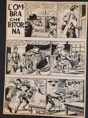 EsseGesse - 1 Original page - Capitan Miki: L’Ombra che Ritorna - 1960 | Catawiki