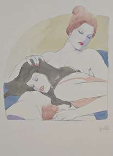 Follo, Leone - 1 Original drawing - Sensual Duo - Illustrazione originale | Catawiki